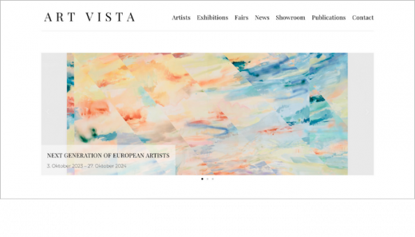 Websites für Galerien mit integrierter Kunstdatenbank
